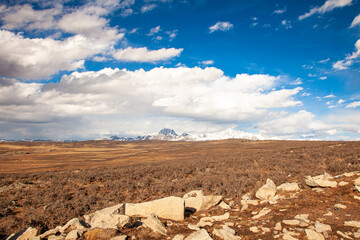 Snow mountains in the west of Sichuan province, Daerpu area, Xiaojin County, Ngawa Tibetan and Qiang Autonomous Prefecture, China