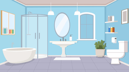 Cozy Minimalist Bathroom Interior