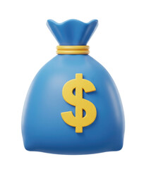 Money bag with dollar sign transparent background cutout png