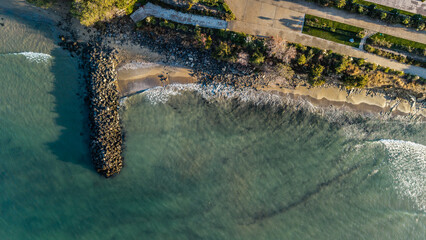 sveti vlas morze czarne z drona złote piaski słoneczny brzeg © Marcin