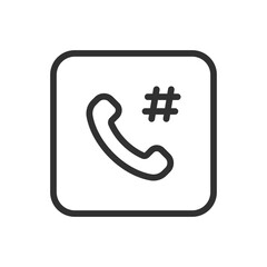 Selected Call Icon – Modern, Simple Flat Vector Illustration for Website or Mobile App