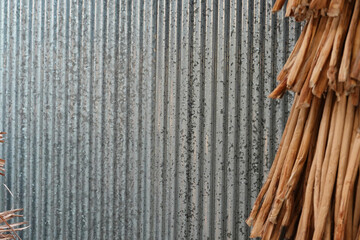 zinc wall texture background,  galvanized metal panel sheeting.
