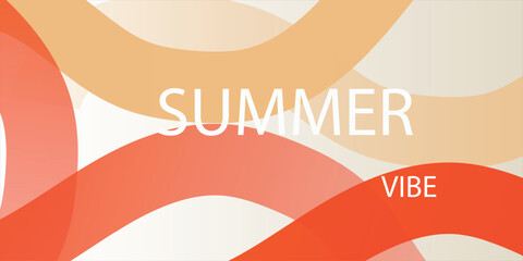 Creative concept of summer bright cover, card or poster in minimal style for corporate identity .