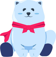 A smiling polar bear is sitting © KlonArun