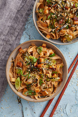 Noodles with miso sauce