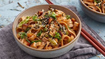 Noodles with miso sauce
