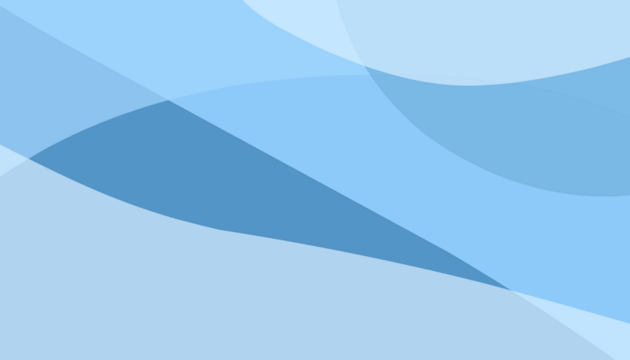 the bright blue background overlaps