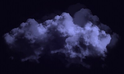 Fototapeta premium Abstract Cloud Watercolor Painting in Blue and Purple on Gradient Background