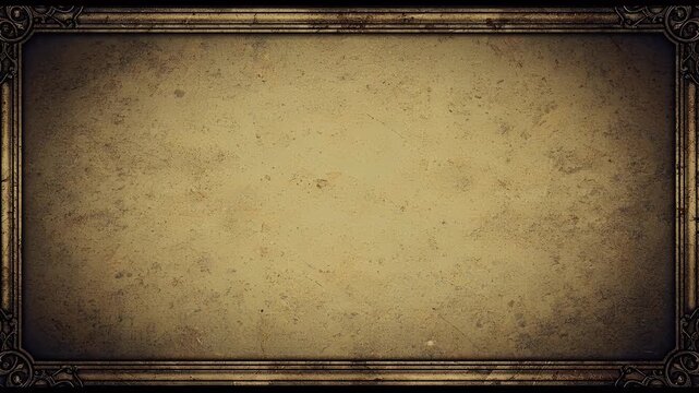 Rustic Aged Textured Background with Ornate Frame Detailed Grainy Surface