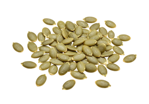 Pile of pumpkin seeds transparent background cutout png - Powered by Adobe
