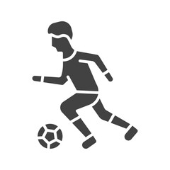 Soccer Player icon vector image. Suitable for mobile apps, web apps and print media.