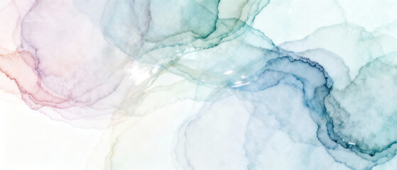 Naklejka premium Abstract Fluid Ink Marble Background Pastel Minimal Art Trend