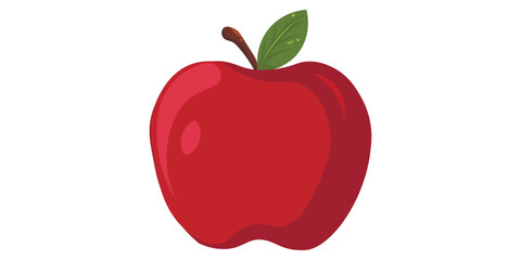 Red Apple. Organic fruit. Icon. Eps 10