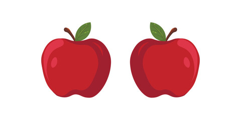 Red Apple. Organic fruit. Icon. Eps 10