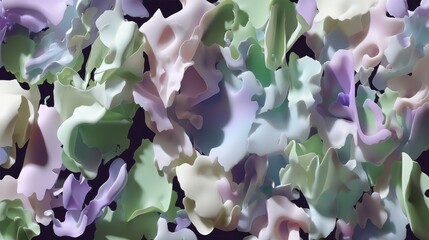 Colorful Abstract Floral Patterns with Organic Shapes and Textures