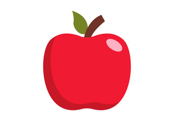 Apple Flat Colored Icon Set Minimal Fresh Fruit Design for Healthy Organic Food Projects