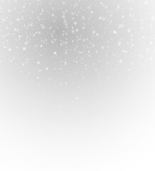 Fine white particles shimmer in the air like snow, creating a glowing texture filled with tiny stars and sparkling dust perfect for festive backgrounds. PNG