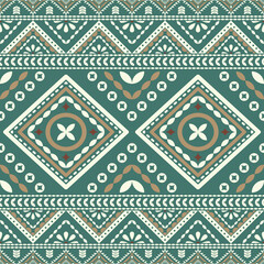 Southwest native seamless pattern ethnic tribal Aztec geometric Navajo Native American fabric colorful design vector for textile printing