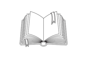 Book and Candle Study Concept Vector Art