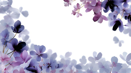 spring flowers border