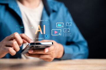 Generative AI content automation for image, text, video, and audio. artificial intelligence tools...