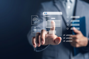 Workflow automation, checklist document, digital approval, and task validation for business management and productivity improvement, focusing on efficiency, compliance, organization