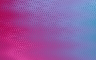 Illustration of a vibrant abstract background with wavy lines in shades of pink and blue, creating a visually striking and modern design for various creative applications