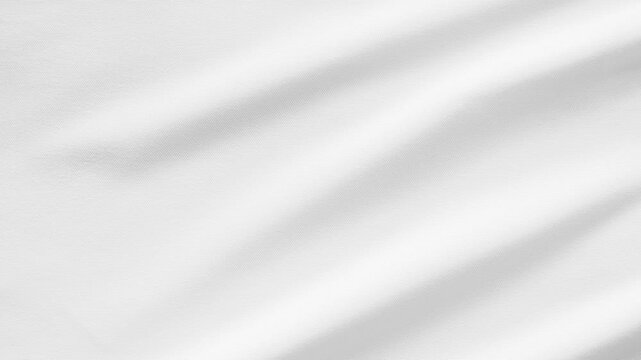 Abstract white fabric with soft wave texture background stop motion