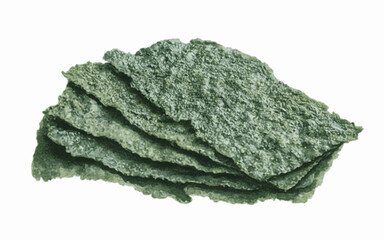 Brittle Seaweed Textures Crispy seaweed sheets isolated watercolor vector illustration svg
