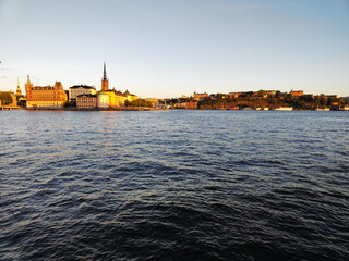 Fototapeta premium Stockholm Sweden seen from the sea