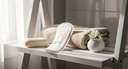sanitary pads for woman sanitary napkin menstrual-pad period absorbent cotton flower towels soap
