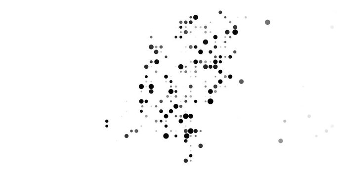Creative Moving Circles Reveal the Map of Netherlands