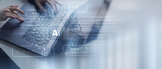 AI Circuit-Based Communication Emerging from User Interaction with Laptop.