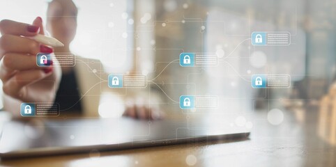 Data Security and Blockchain Technology for Encrypted Connections.