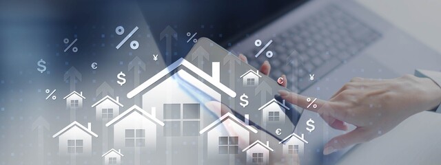 Real Estate and Mortgage Technology Concept.