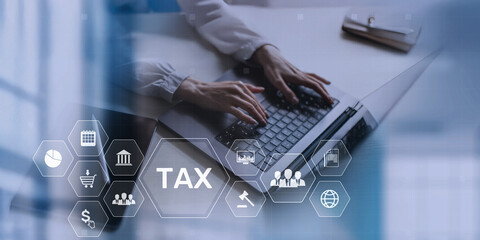 Digital Tax Management and Financial Operations Interface with Mobile Access.