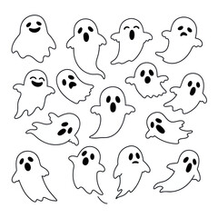 Cute Ghost Doodle Pack