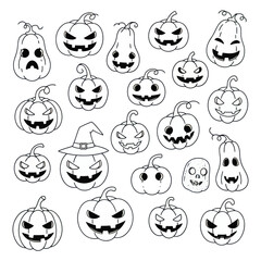 Halloween Pumpkin Doodle