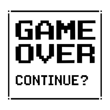 Game Over &ndash; Retro Pixel Design