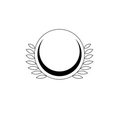 agriculture logo illustration rice plant vector circle vector company