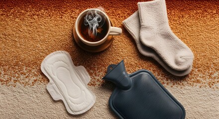 sanitary pads for woman sanitary napkin menstrual-pad period absorbent cotton heating pad coffee