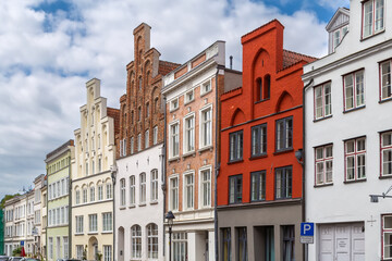 Fototapeta premium Street in Lubeck, Germany