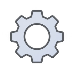 Mechanical Gear: An elegant gear with a sleek outline, symbolizing intricate functionality. It embodies the essence of technology, efficiency, and industrial progress.