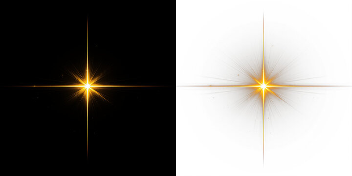 Golden starburst overlay illustration on contrasting backgrounds, showcasing radiant light effects and dynamic visual appeal for creative design projects and digital artwork