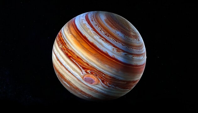 Jupiter Swirling Bands Vibrant Colors