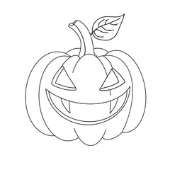Minimalist Halloween pumpkins illustration	