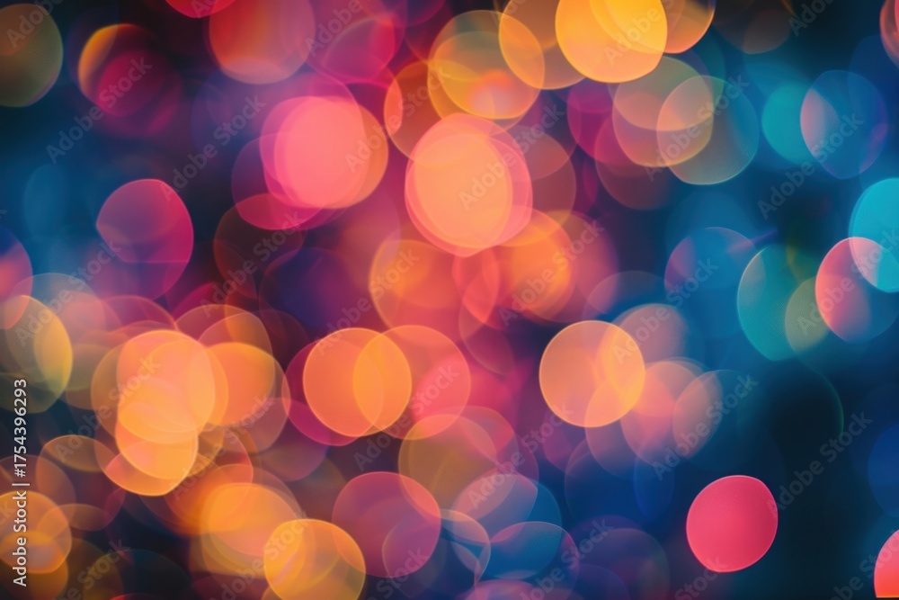 Wall mural parade shaped pattern bokeh effect background light backgrounds purple.