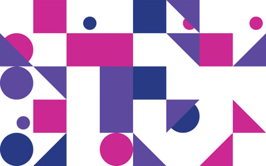 Abstract geometric background with colorful shapes squares triangles and circles design