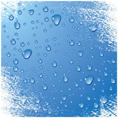 Water Drops Background Vector Design