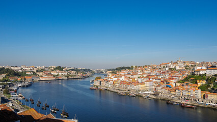 View of the Ribeira district in Porto, Portugal